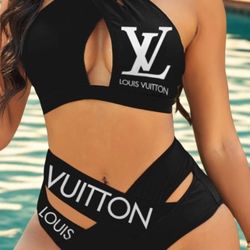 Louis Vuitton Black Bikini 
