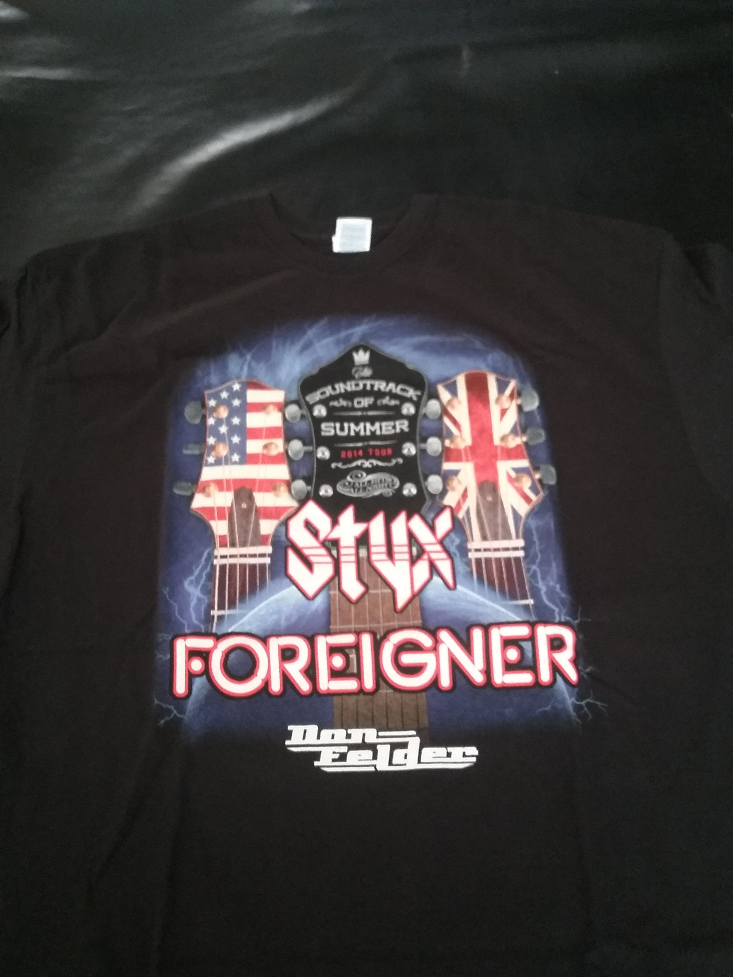 Styx and Foreigner, tour shirt