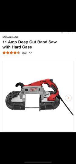 Milwaukee 11 AmpDeep Cut Band Saw With Hard Case 