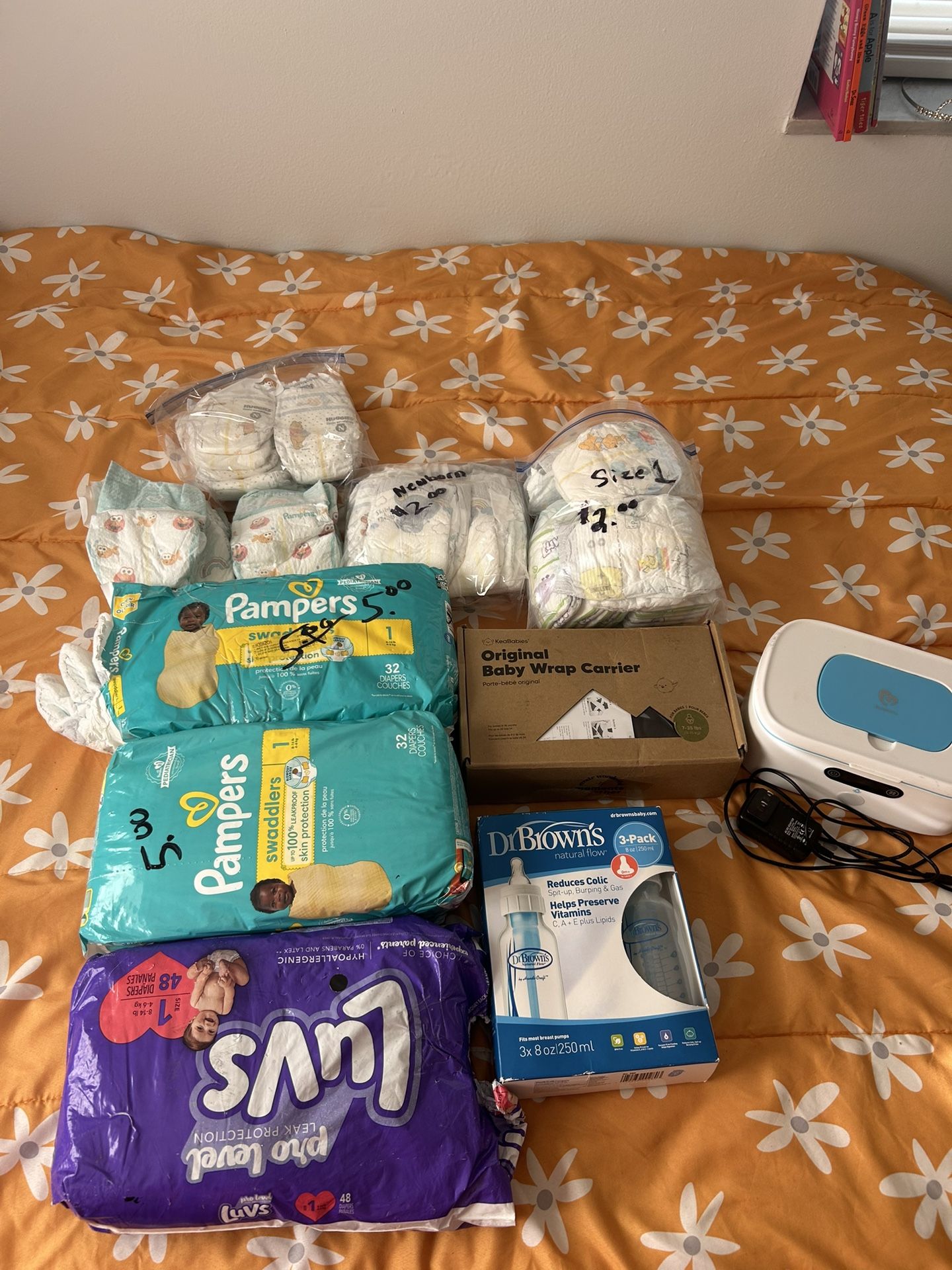 Baby Supplies, Diapers, Wrap, Wipe Warmer, Car Seat Cover , Bottles
