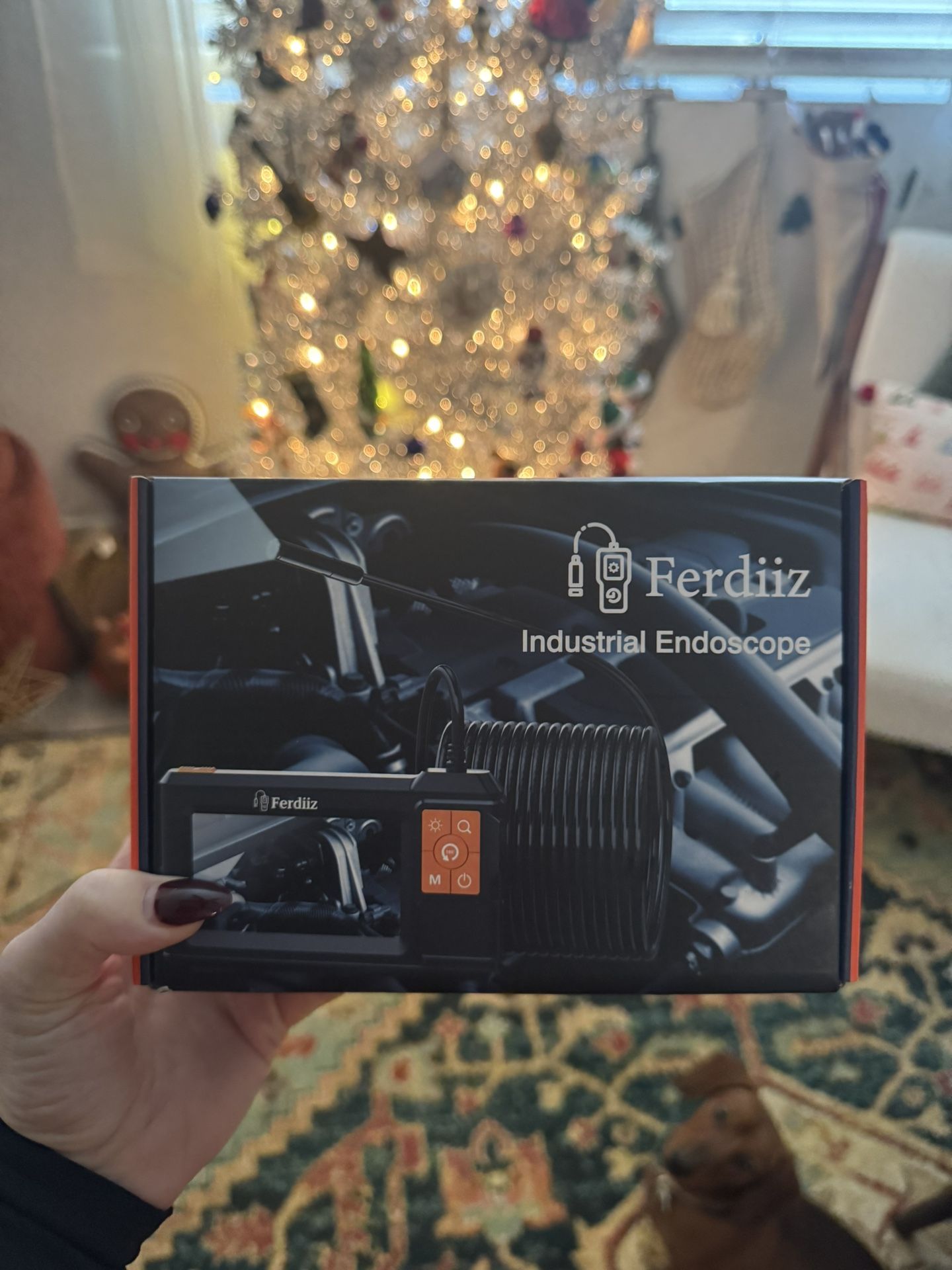 Dual-Lens Borescope with Light,Endoscope...