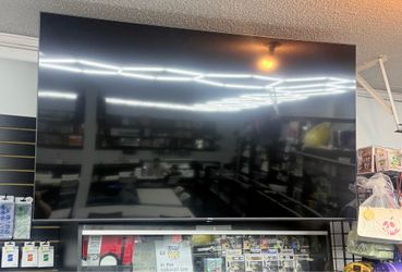 65” flat smart tv with google tv