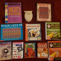 Puzzle Books, Brain Teasers, Brain Games