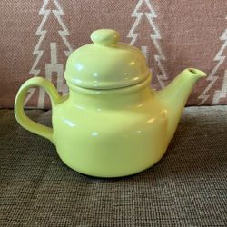4 Cup Yellow Tea Pot Ceramic 