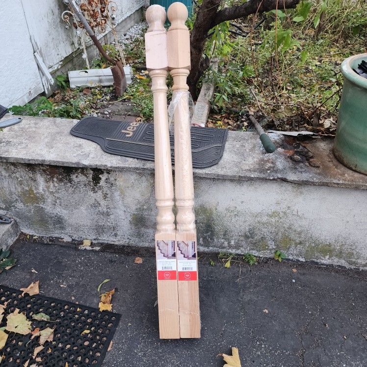 2 Stair Posts -Newell 48"×3"