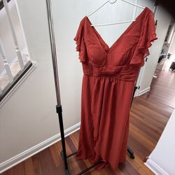 Women Long Chiffon Formal Wedding Guest Dress