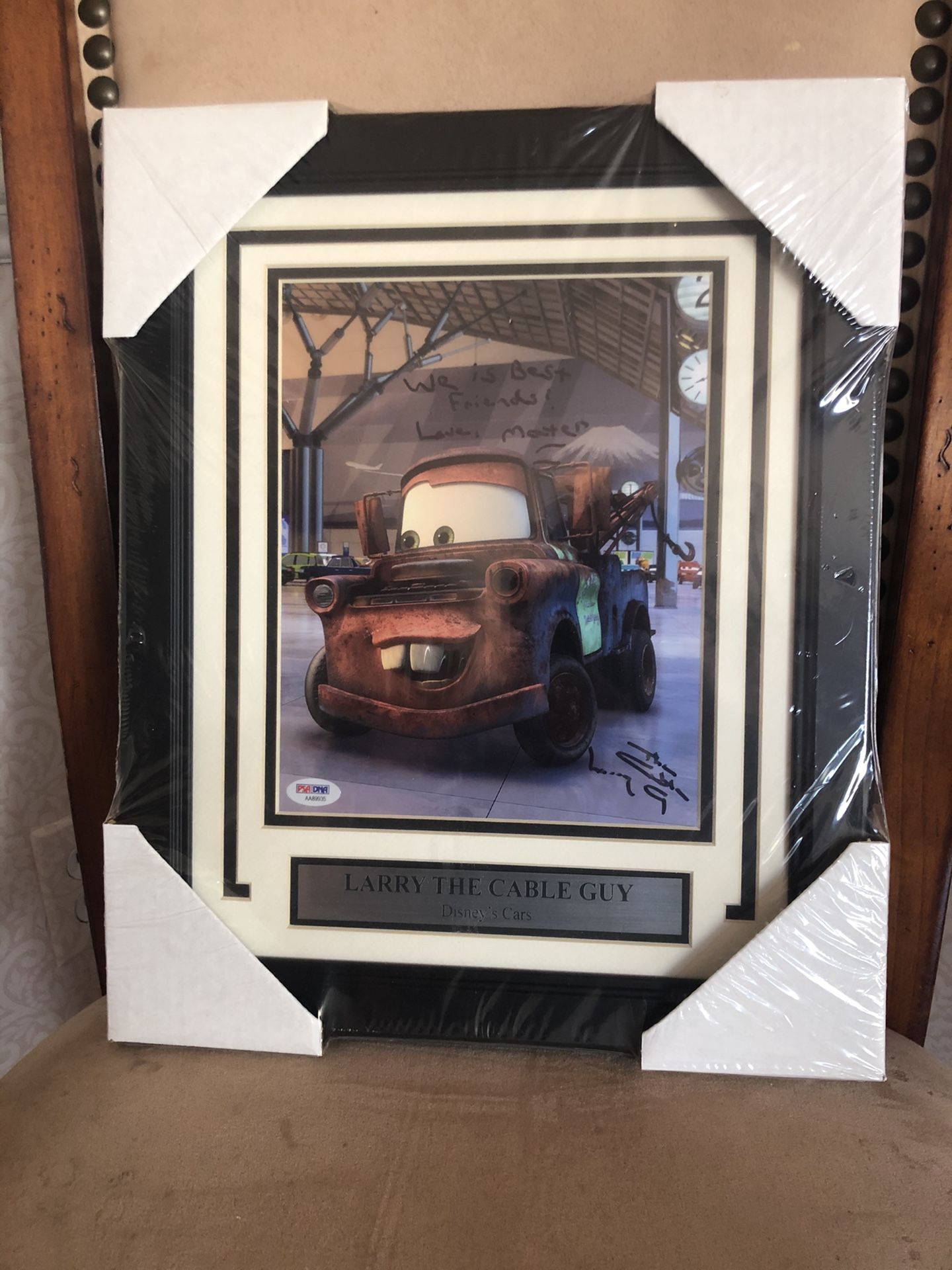 Movie “Cars” collector framed autographs