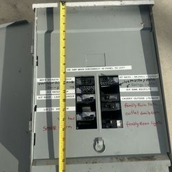 Panel Electrico $40.     20 1/4”X14 1/2”