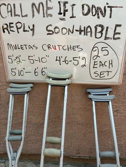Crutches Miletus $25 set