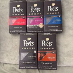 Peet’s Espresso Capsules, Nespresso Compatible 
