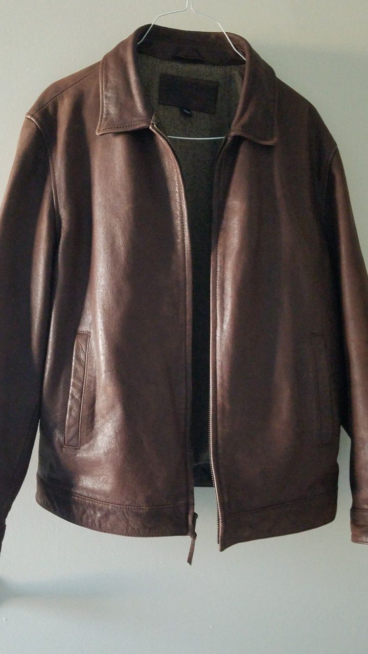 Men's Leather Jacket Large