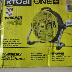 Ryobi Whisper Fan