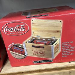 Coca Cola Crate Clock Radio AM/FM Digital Alarm NIB