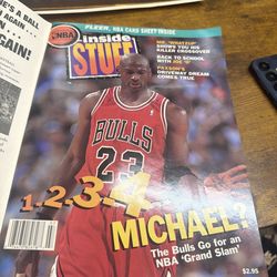 Vintage Michael Jordan magazine and picture