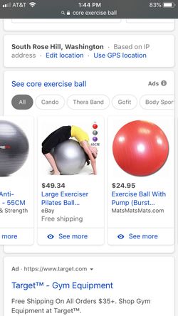 CORE exercise ball deflated just blow up.