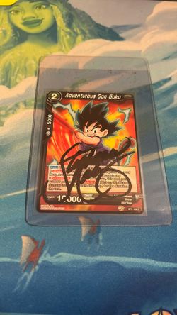Kid Goku Autograph Card Stephanie Nadolny 