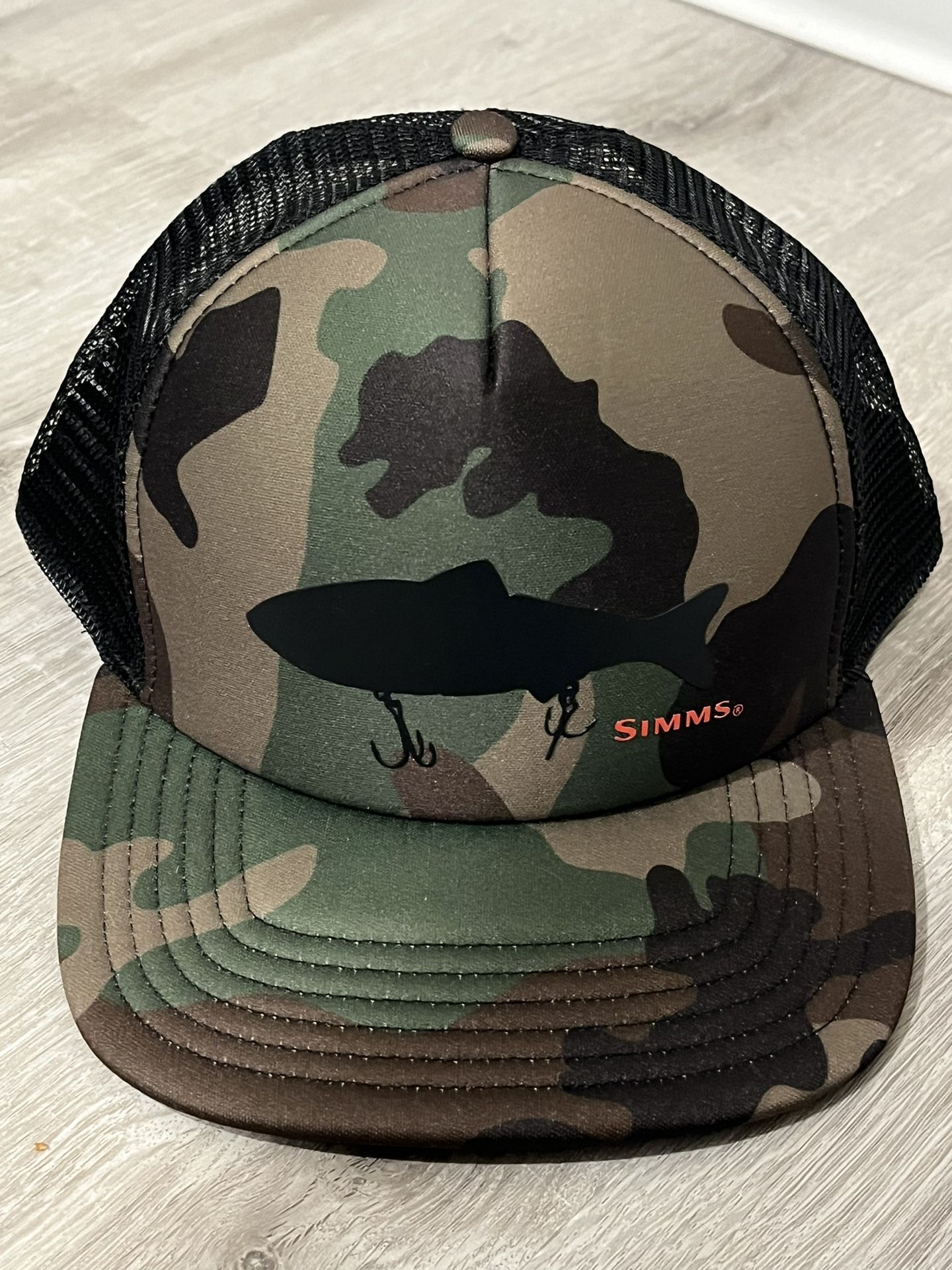 Simms Camouflage Snap Back Hat