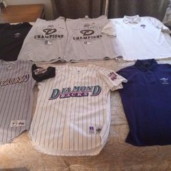 Diamondback Vintage 2001 World Series Jerseys, T-Shirts and Polo Shirts $40 to $200