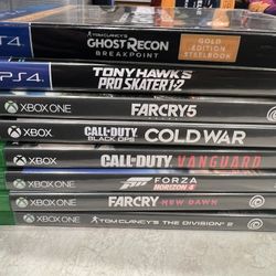 Xbox And Ps4 Games For Sale Or Trade