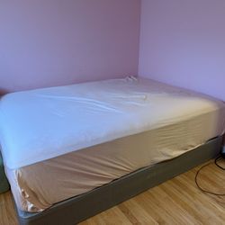 Queen Size Mattress & Base. 