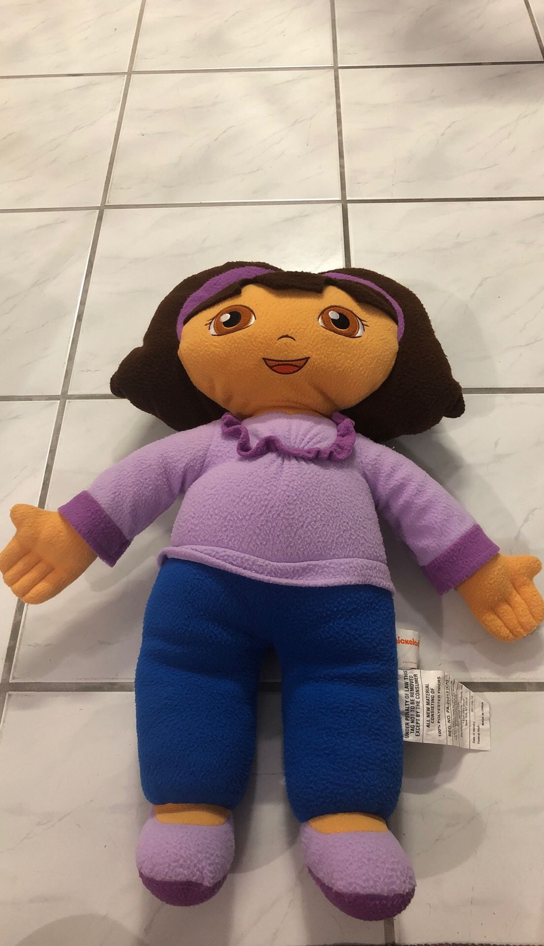 Dora the explorer soft plushie like a pillow , umbrella and music player with story book