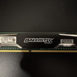 Crucial Ballistix Sport 8gb DDR3 Desktop Ram / Memory