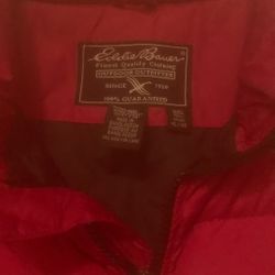 Eddie Bauer Puffer Red Vest For Men