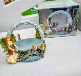 Beautiful Angel / Fairy Resin Basket for candy & nuts