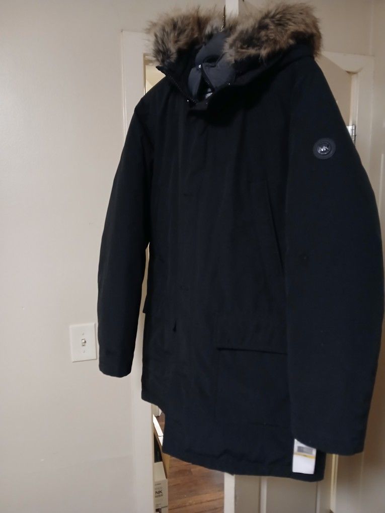 Michael Kors Men's Heavyweight Hooded Parka Coat MEDIUM