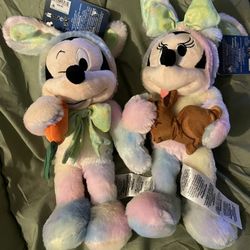 Disney Mickey And Minnie Easter Plush