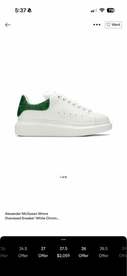 Alexander McQueen Oversized Sneaker White Green