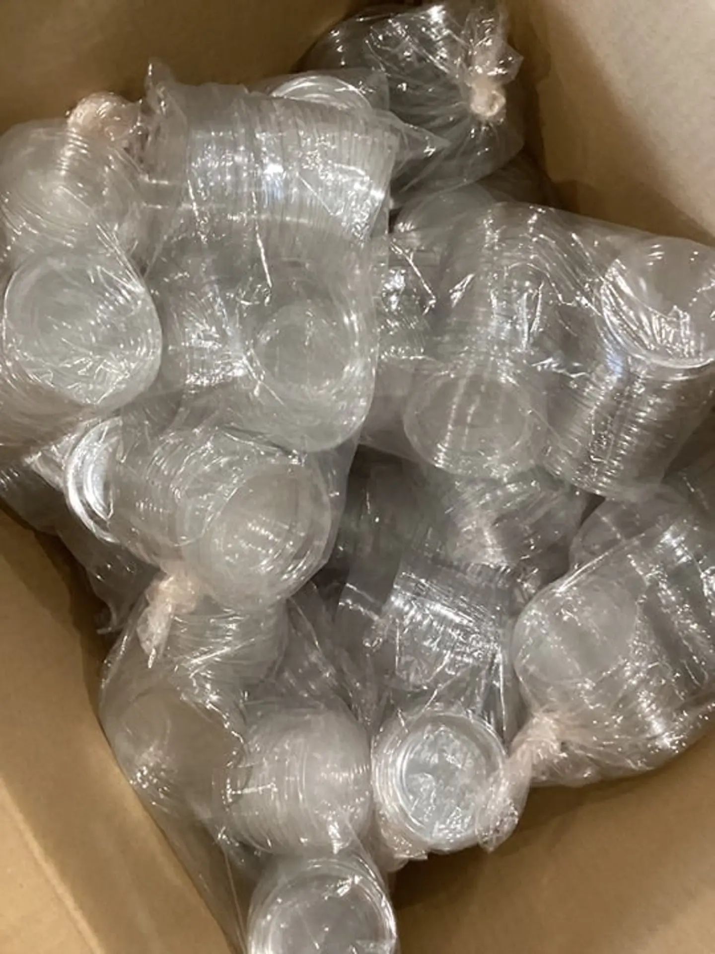125ct - Plastic Lids For Disposable Portion Cups LIDS ONLY 2 1/2” Wide