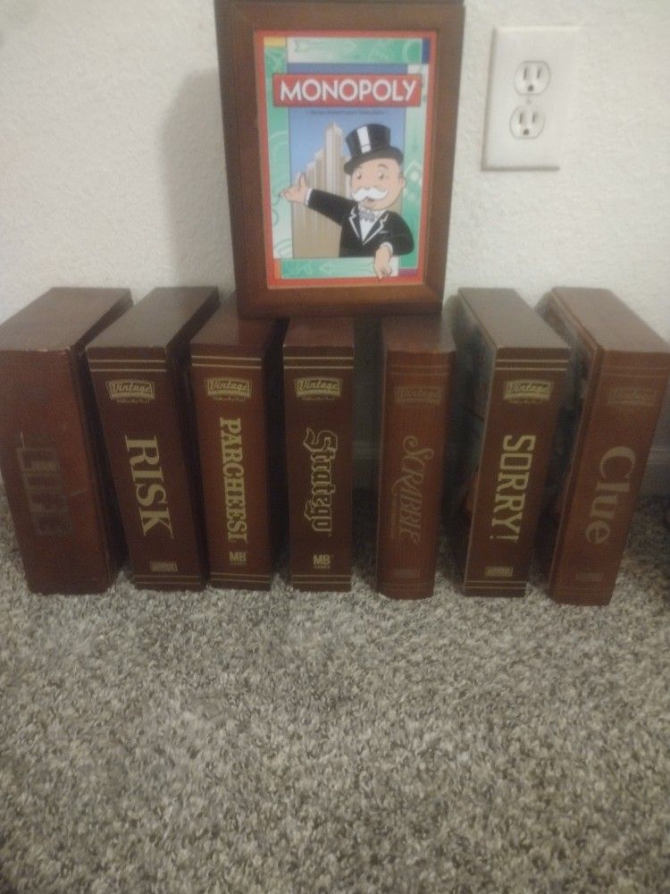 board games from the Vintage Bookshelf Edition by WS Game Company.