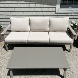 Outdoor Patio Couch and Coffee Table With Cushions*Brand New*