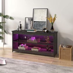 Industrial Style Gaming Led TV Stand / Entertainment Center