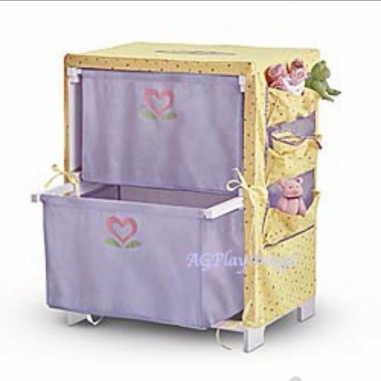 American Girl Bitty Baby - 2004 Dresser "Bitty Things Storage Chest" RETIRED