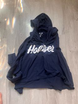 Hollister Navy Blue Logo Hoodie