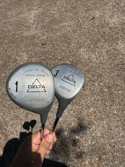 Delta 1 & 3 metal woods golf