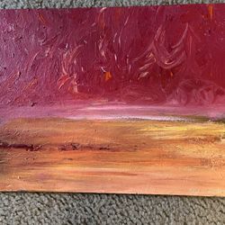 14 X 11 Abstract Scenic Original Painting 