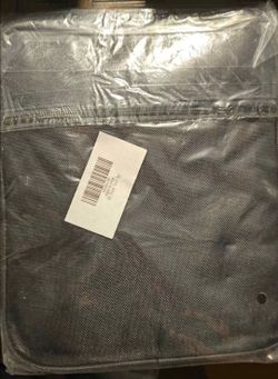 Black Fabric Zippered Pouch or Case