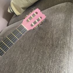 Guitarra De Niña Color Rosa 