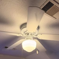 White ceiling fan 52 inch 