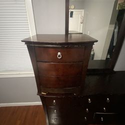 Bedroom dresser with a nightstand