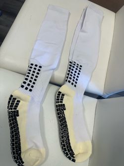 White soccer socks