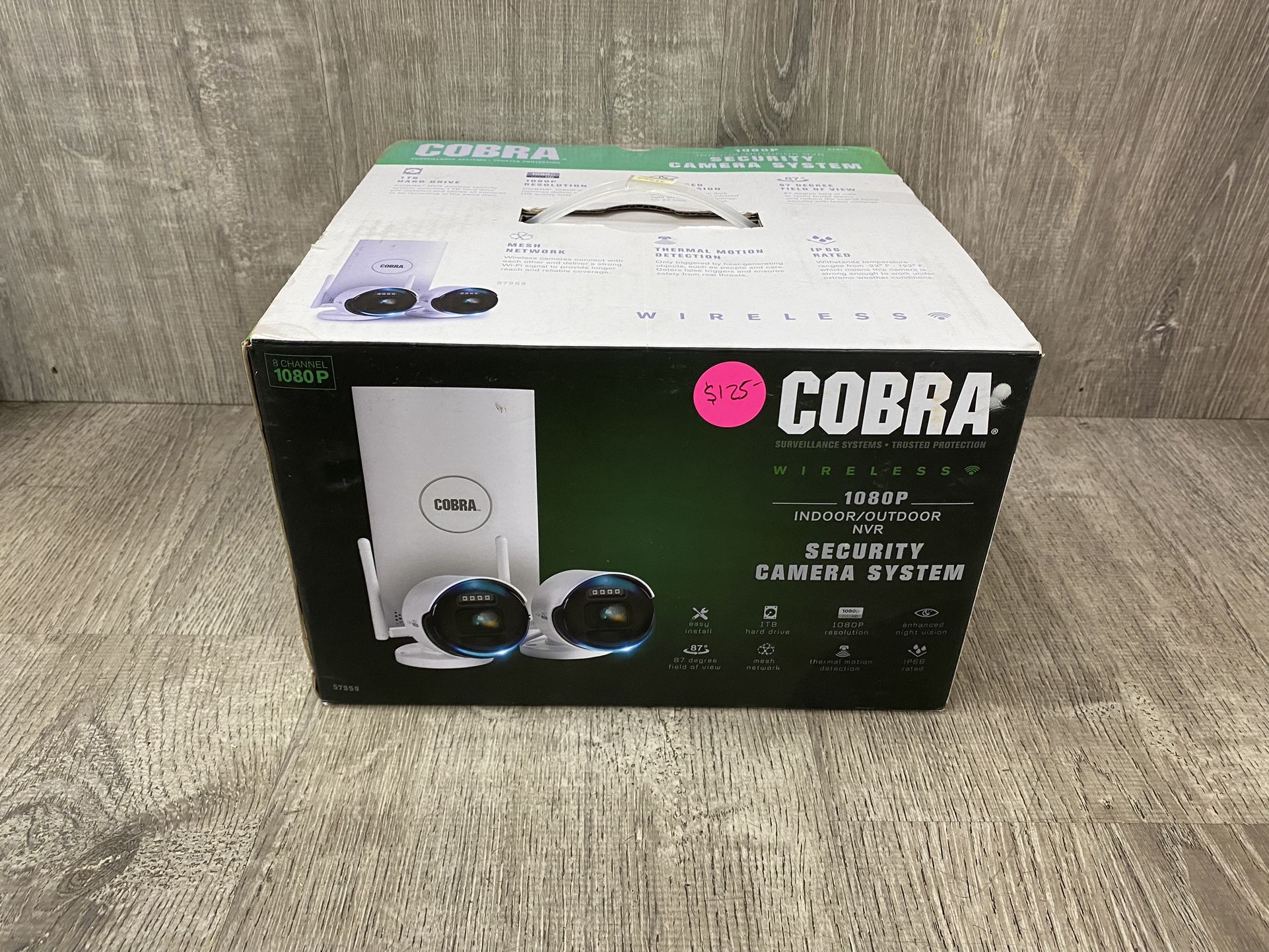 COBRA WIRELESS SECURITY CAMERA SYSTEM 57959