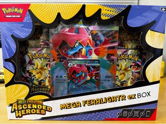 Pokemon Ascended Heroes Mega Feraligatr EX Box