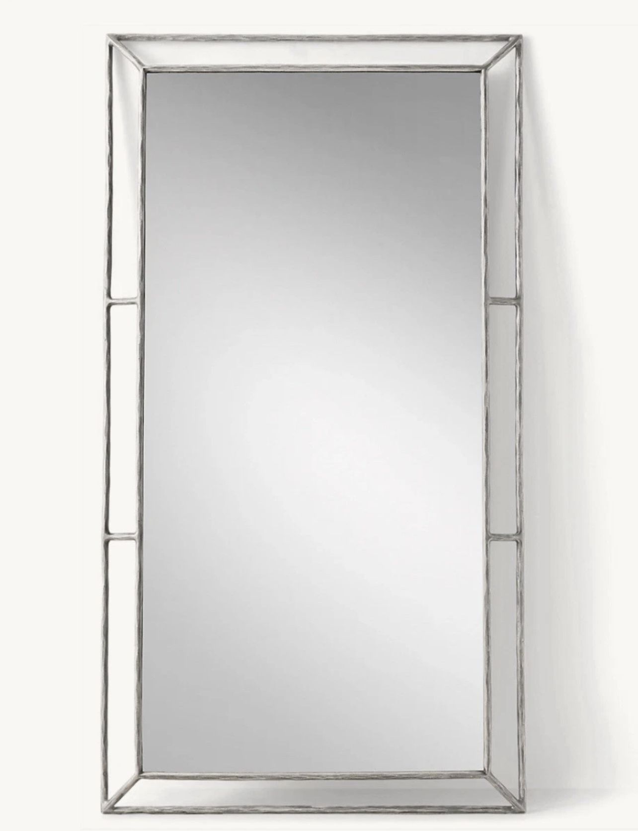Restoration Hardware Thaddeus Open Beveled Floor Mirror