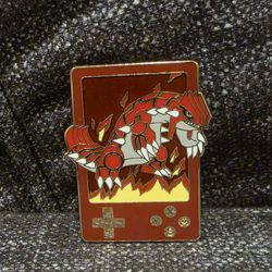 Groudon Game Boy Enamel Pin 