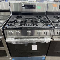 Brand New LG 30 in., 6.3 cu. ft. Smart ProBake Convection 5-Burner Gas Single Oven Range w/ Air Fry and Easy Clean in Stainless Steel