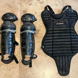 Youth Kids Tee Ball Little League Catcher Gear Knee Chest 